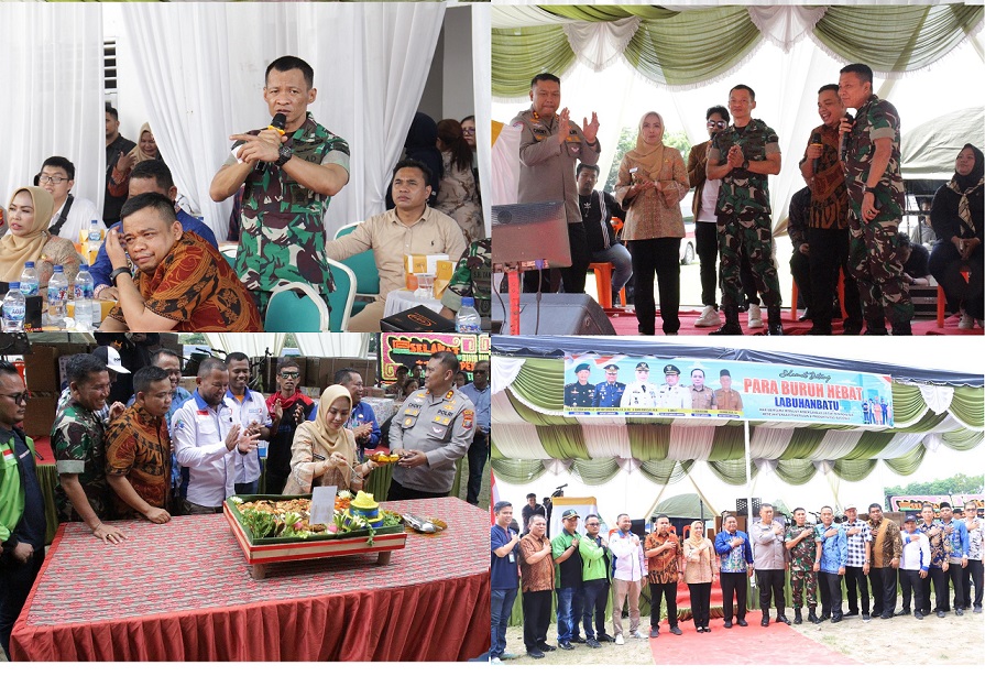 Dandim 0209/Labuahanbatu Turut Hadir pada Peringatan Hari Buruh Internasional Tahun 2025